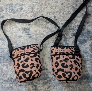HydroJug Tan and Black Crossbody Bag (For HYDROjug) In Leopard Print